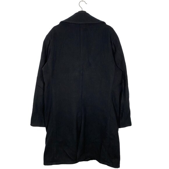 RARE Vintage Schott 776 Wool Long Peacoat Black size 40 / Medium - Picture 2 of 5